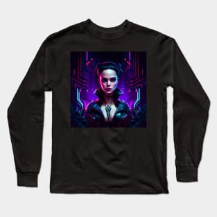 Wednesday Addams Cyberpunk Long Sleeve T-Shirt